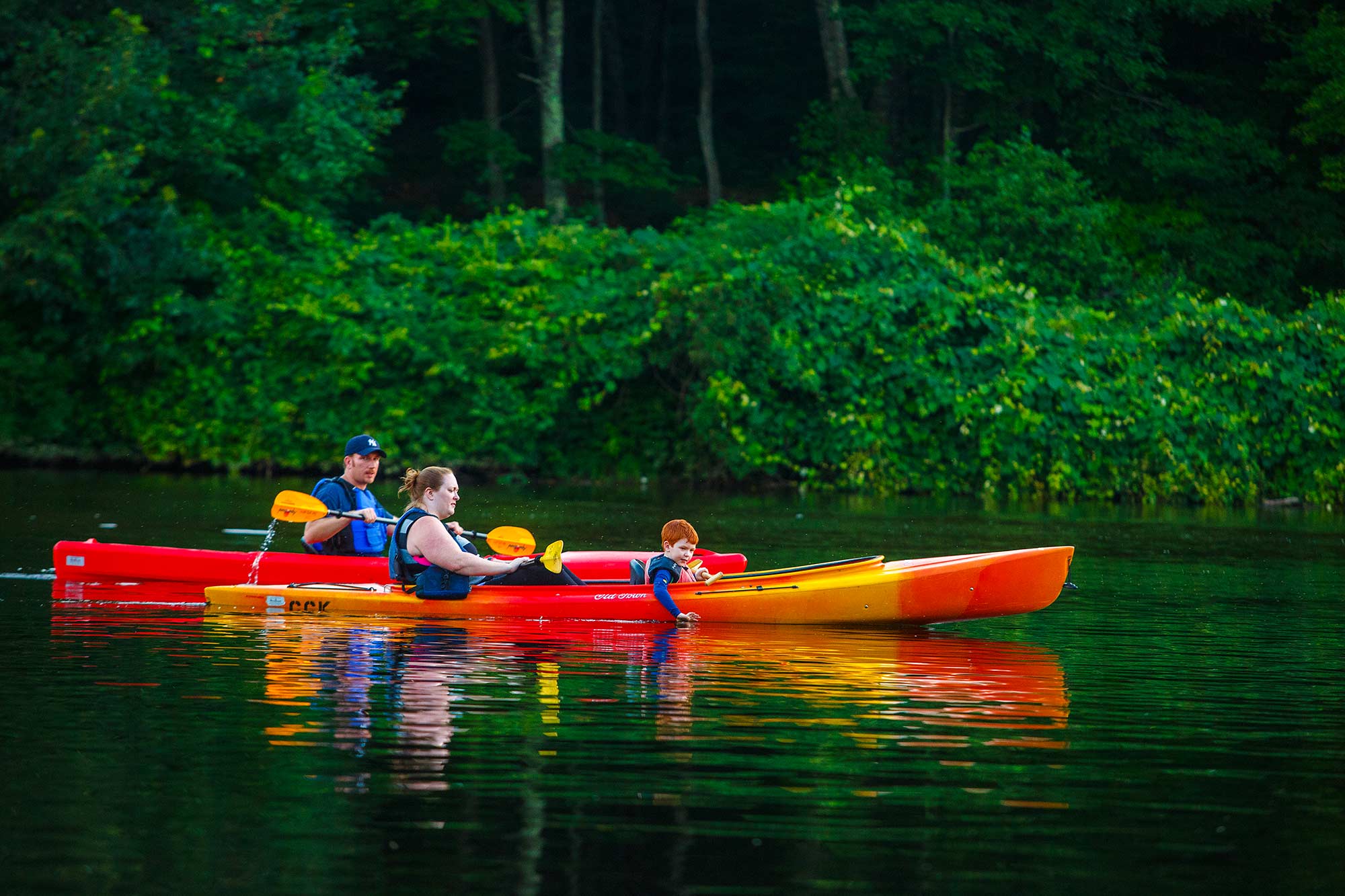 Kayaking Family, Collinsville, CT - 8/1/15