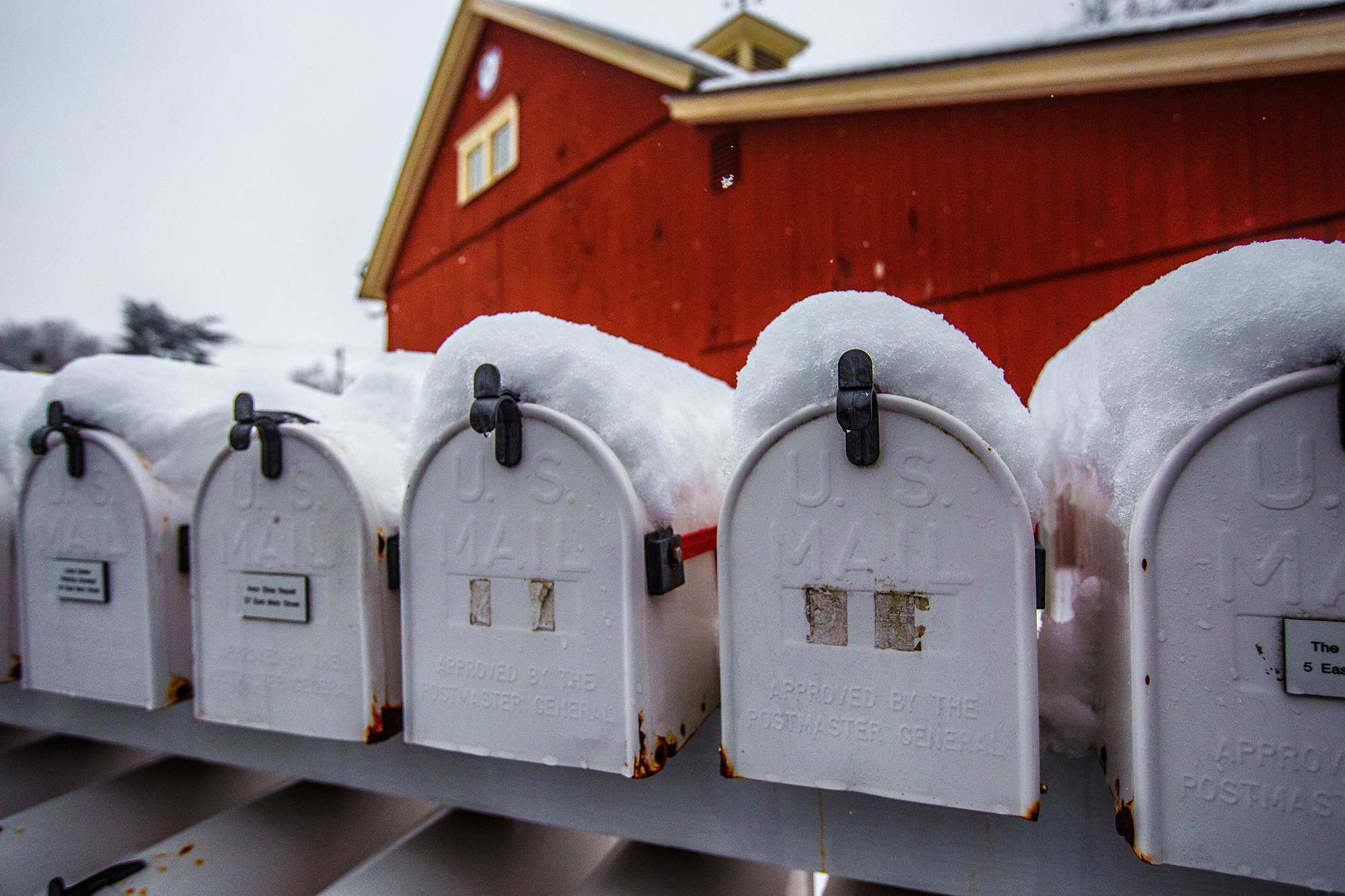 Mailboxes at Avon Old Village, Avon, CT - 1/24/15