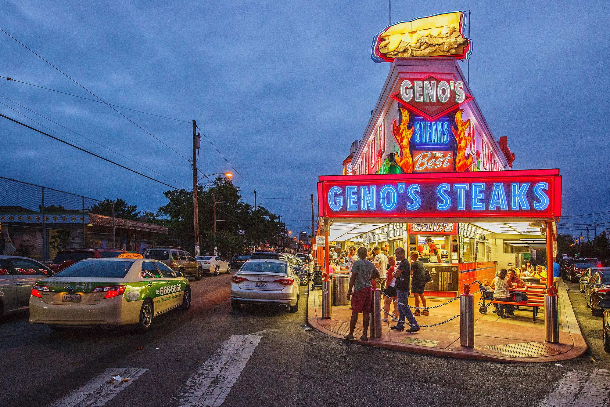 Geno's Steaks, Philadelphia, PA - 7/17/15