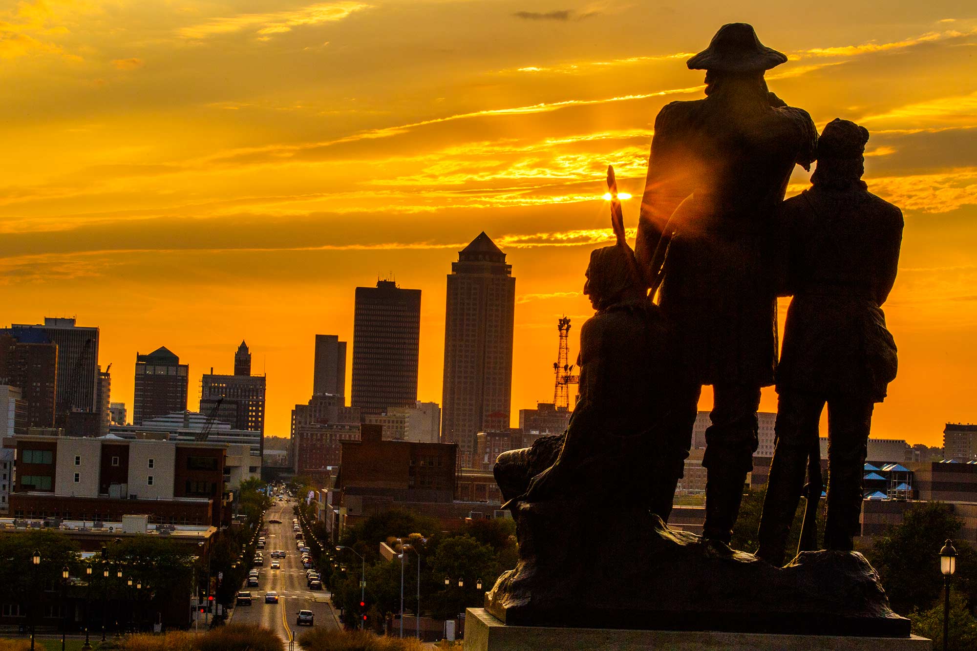 Des Moines, IA from the State Capitol- 9/28/15